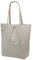 SH Leder ® Damen Echt Rindleder Shopper mit Innentasche in vielen Farben Schultertasche Henkeltasche 37x29cm Kora G266 (Hellgrau)