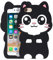 Mouzor Cute Black Cat Kitty iPhone SE 2020/ SE 2022 Case, iPhone 6/ 6S/ 7/8 / Cases, Funny 3D Cartoon Animals Soft Silicone Shockproof Cover for Girls Women Kids
