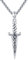 MEDWISE Keltische Dolch Kette 925 Sterling Silber Keltische Halskette Schwert Anhänger Kreuz Keltische Schmuck für Herren Sohn Damen Teenager Männer Geschenk
