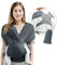 Écharpe De Portage, Respirant Kangourou Porte Bébé Koala Liste de Naissance-nouveau né à 15kg Ergonomique Echarpe Koala Naissance et Physiologique -gris