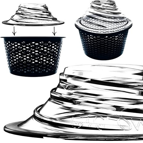 The Skimmie Cyclone (panier d'écumoire non inclus) – Turbocompresseur débit d'eau – Améliore le nettoyage de la surface de la piscine et l'élimination des débris – Entonnoir de 20,3 cm fonctionne avec