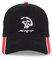 Dodge SRT Hellcat Cap - Custom - Strukturiert 6 Panel - Schwarz/Rot/Weiß, Schwarz, Einheitsgr��e