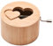 Spieluhr aus Bambus mit der Melodie: Hochzeitsmarsch von F. Mendelssohn-Bartholdy - music box von Kurbelwerk green-line, Love-Edition mit Doppelherz