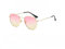 WDZAYXC Occhiali da sole poligonali moda per uomo e donna,Occhiali montatura in metallo leggero,Protezione UV400, Oro/Rosa Giallo