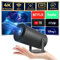 aubor Mini Projector, Compatible with 1080P Smart Portable Projector with 5G WiFi and Bluetooth, 10000 Lumens, Auto Keystone Correction, Premium Sound 360, Video Projector