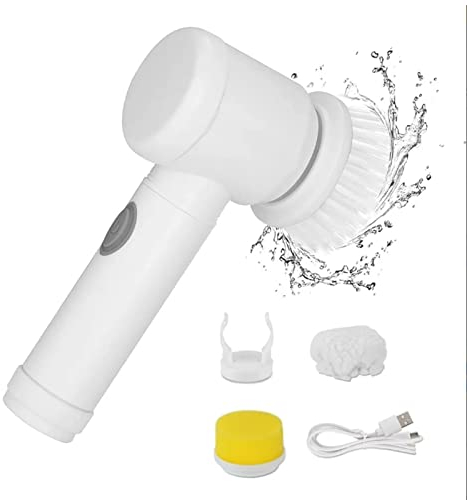 Professional Cordless Electric Spin Scrubber with USB Charging - Automatic Handheld Cleaning Brush for Bathroom and Kitchen