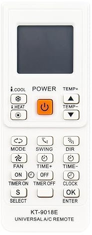 VINABTY Neu KT-9018E Ersatz Fernbedienung KT-9018E Air Conditioner Fernbedienung Ersatz für KT-9018E Universal AC Air Conditioner Remote Controller