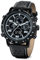 PINDOWS Armbanduhr für Herren,Digitale, analoge, luxuriöse, lässige Armbanduhr mit Dual-Zeit aus Leder. Multifunktionale, robuste Outdoor-Armbanduhr mit LED-Hintergrundbeleuchtung