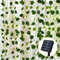 Solar Lichterkette Aussen, 12m 100 LED Efeu Künstlich Solarlichterkette Außen Wasserdicht, 8 Modi Efeu Girlande mit LED Solar, Efeu Dekorative Solarlichter für Garten Balkon Hochzeit Zaun Weihnachten