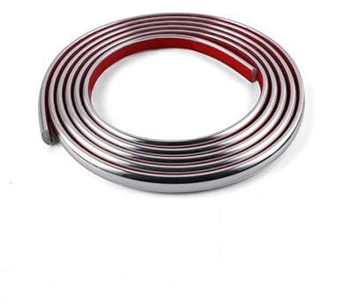 Silver Self-Adhesive PVC Tile Edging Strip Flexible Backsplash Floor Edge Moulding Trim,Vinyl Laminate Beading,Liner for Corner,Peel and Stick Caulk Decorative for Furniture Mirror,Panel,Wall,3 Meters