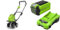 Greenworks Motobineuse sans Fil, Vert, 40V & Kit Batterie 40V & Chargeur Universel - Batterie Lithium-ION 2Ah + Chargeur 2A d’Origine