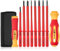 10Pcs Precision Insulated Screwdriver Set, Torx, Slotted, Phillips Interchangeable Head, for Electrician, Household, Furniture