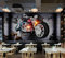 Kitquiver 3D Modèle De Moto Papier Peint 3D Bar Restaurant 3D Papier Peint Auto-Adhésif Mural Décoration De Plafond Autocollant Art Mural 350x245cm