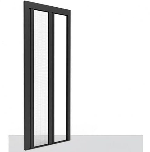 Zanzariera Laterale Plisse Porta Finestre con 2 Ante | Zanzariera Plissettata Scorrevole Laterale | Zanzariere Avvolgibili | Solo 22mm di ingombro | Personalizzabile | Made in Italy