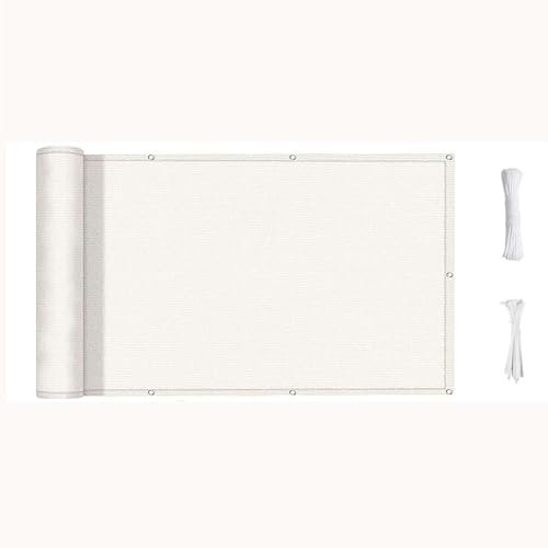 Zaun für den Außenbereich, Garten, Hinterhof, Gitter für Zäune, Balkon und Terrasse, langlebig und wetterbeständig, Sichtschutzzaun mit Ösen, 135 x 450 cm