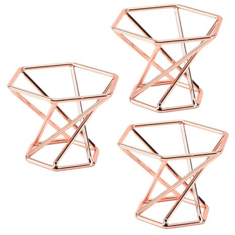 Didiseaon 3pcs Stainless Steel Puff Storage Rack Makeup Puff Drying Holder for Vanity Organization for Cosmetics Storage