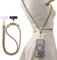 TORRAS Handykette Universal Verstellbar Handyband zum Umhängen aus doppeltem Nylon-Seil Robust Angenehm Lanyard Handy Umhängeband mit Metallschnalle Haltbar Braun