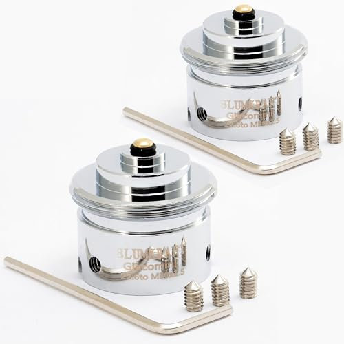 BLUMKRAFT Giacomini Heizkörperadapter, 22,6 mm, 2 Kerben auf M30 x 1,5, für Thermostat/Thermostatkopf, M30 x 1,5, männlich, 2 Stück