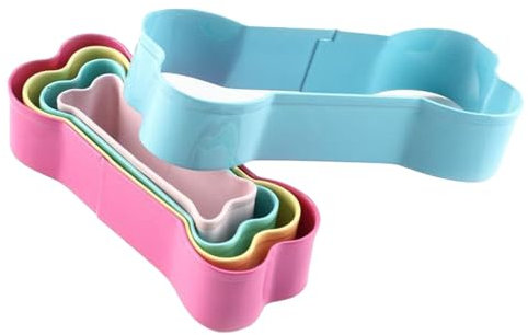 Knochen-Keksform, buntes -Ausstechformen-Set | Backen für hausgemachte Snacks, Kuchen und Fondant, 5 Stück
