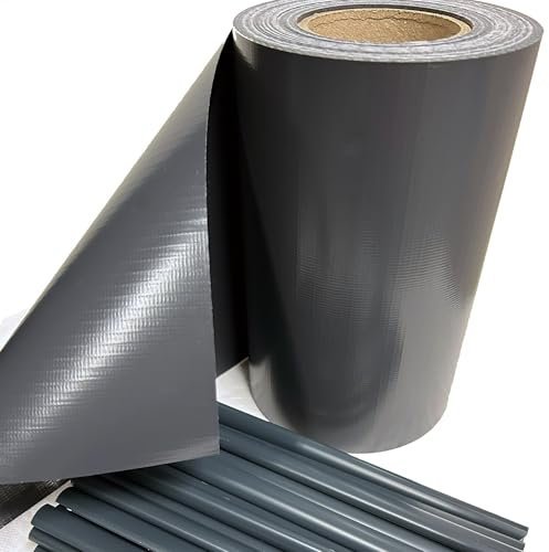 TENAX Twist 0,19 x 35 m Antracite, Strisce Frangivista in PVC con 25 Clip, Copertura Privacy Decorativa per Recinzioni a Pannelli, Cancellate, Ringhiere, Balconi e Giardini