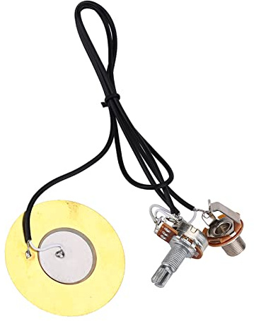 Luqeeg 50 -mm -Metallpiezo Tonabnehmer, Vorverdrehung für Gitarre, Mandoline, Geige, Ukulele, Geräuschausscheidung, Gitarrenteile, Gitarre Hinzufügen ONS, Gitarrenausrüstung