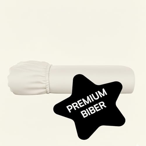 Amqua Biber Spannbettlaken 180x200 Weiß – Winter Spannbetttuch Flanell aus 100% Baumwolle, atmungsaktiv, hautfreundlich, pflegeleicht, kuschelig weich, mit Rundumgummi für sicheren Halt