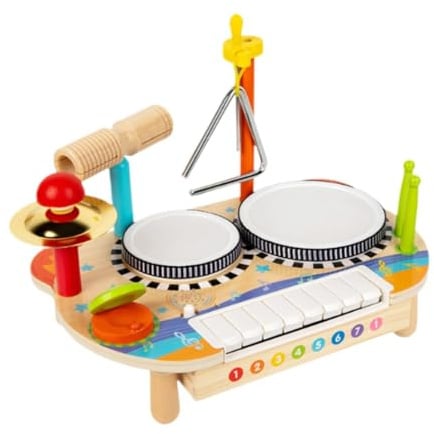 QUXVUIS Batterie électronique pour Enfants : développez Votre Sens du Rythme et Votre musicalité grâce à ce Jouet idéal pour Les 3-6 Ans.