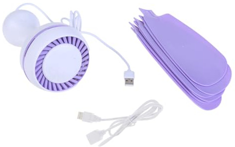 PURPLELILY Petit ventilateur de plafond USB à suspendre pour tente de camping, tonnelle, silencieux, avec télécommande, refroidissement au plafond, léger