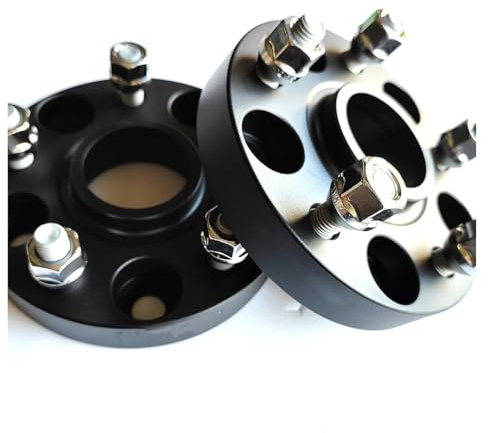 Universal Spurverbreiterungen 5 * 120|72,6|Aluminium-Radadapter Für Land Für Rover Für Discovery Für Range Für Sport Für LR4 Für LR3(15mm Black)