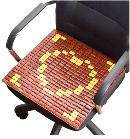 Kühlendes Bambus-Kissen, Autositz-Kühlkissen, Mehrfarbig, mehrere Größen(Smiley Brown,45 * 50cm)