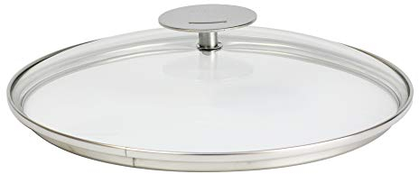 Cristel K28P Couvercle en Verre Bombé Platine, 28 cm