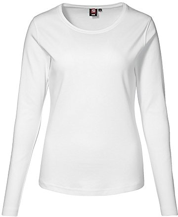 ID IdentityInterlock T-Shirt langarm weiß, 3XL
