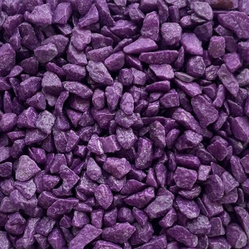 Farbsteine, Dekosteine, Steine 0,5 KG / 500 Gramm lila, violett, AUBERGINE -60
