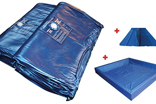 my-waterbed Wasserbettmatratzen Wassbett Matratze Wasserkern für Dual System 100% =0-1,5sek., 200 x 200 cm