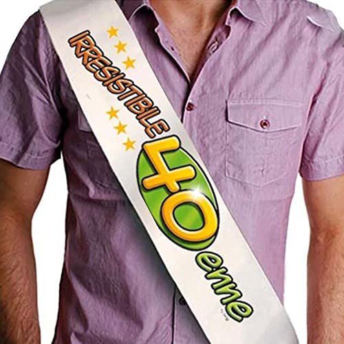 FASCIA 40 anni - IRRESISTIBILE 40 ENNE - gadget idea regalo scherzoso compleanno