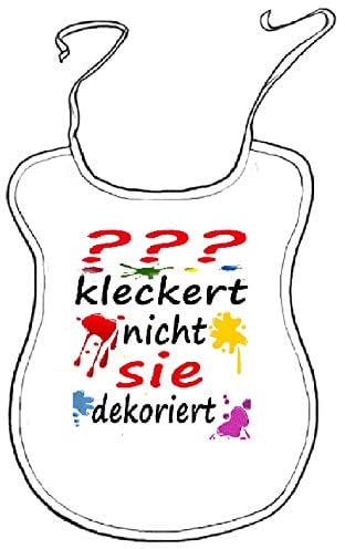 Kleckerlatz Scherz-Latz für Erwachsene Personalisierbar Ihr-Name kleckert nicht, sie dekoriert