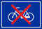 Melis-Folienwerkstatt Cartello – biciclette vietate – 15 x 10 cm | fori | 3 mm composito di alluminio – S00050-050-F – 20 varianti