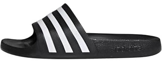 adidas-Adiletten, schwarz/weiß - Größe: 47 1/3 EU