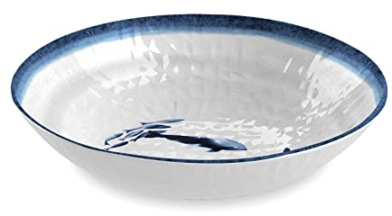 Epicurean Coastal Melamine Salad Bowl