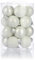 com-four® 20x Mini-Christbaumkugeln aus Glas - kleine Weihnachtskugeln für die Weihnachtsdekoration - Baumschmuck für den Weihnachtsbaum - Ø 3 cm