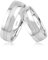 GIORO Alice 15 Eheringe Verlobungsringe Trauringe Freundschaftsringe Silber 925 *handgefasste Zirkonia Steine* Paarpreis Set Partnerringe Silber Weißgold Platin Optik Ringpaar Hochzeitsringe