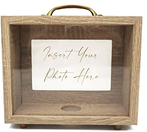 NIKITA Custom Money Box Fund - Personalised Money Box - Photo Fund for Couples - Wedding Gifts for Bride and Groom - Travel Savings Money Box - Holiday Fund - Honey Moon Fund - Engagement Savings Jar