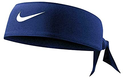 Nike Dri-Fit Head Tie 4.0 Swoosh Tennisband (Midnight Navy/White)