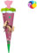 alles-meine.de GmbH Bastelset - Schultüte Farbe & Größe wählbar 70/85 / 100 cm - Pferde & Fohlen - inkl. Name - Farbe frei wählbar - Bastelschultüte - Zuckertüte zum selber..