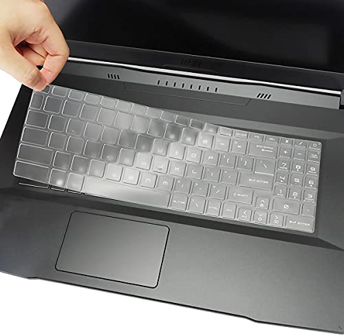 MUBUY Design für MSI Katana GF66 GF76 Tastaturabdeckung, ultradünn, transparent, Tastaturabdeckung für 11. Generation MSI Katana GF66 GF76 15.6 17.3 Laptop Zubehör Schutzhülle Skin