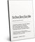 ARTFAVES® Worterklärung Schokolade | Definition Bild schwarz-Weiss als Geschenk | Holzschild mit Spruch zum Thema Essen und Trinken/witzig