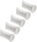 vhbw 5X Calza filtrante Universale Compatibile con acquari, Piscine, Skimmer - Sacchetto filtrante, polietilene, 18 x 45 cm, 100 Micron, Bianco