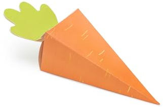 PartyDeco Pudełka Marchewki Torebki Prezentowe Pudełka Prezentowe Wielkanoc na Słodycze Crackers Egg Hunt Prezenty dla Gości Zajączek Wiosna
