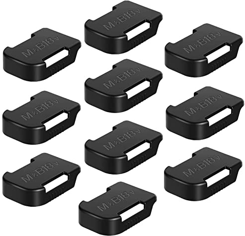 Battery Holder for 18V Battery Battery Mounts Hanger Battery Holder Black Battery Dock Holder Black Fit for BL1850 BL1860 BL1840 BL1830 BAT609 BAT618 Battery- 10pack