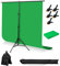 Système de Support Fond Photo Kit 2m×2m Réglable avec Toiles 1,5 x 2 m, 5 Pinces et Sac de Transport pour Studio Photo, Photographie et Vidéo